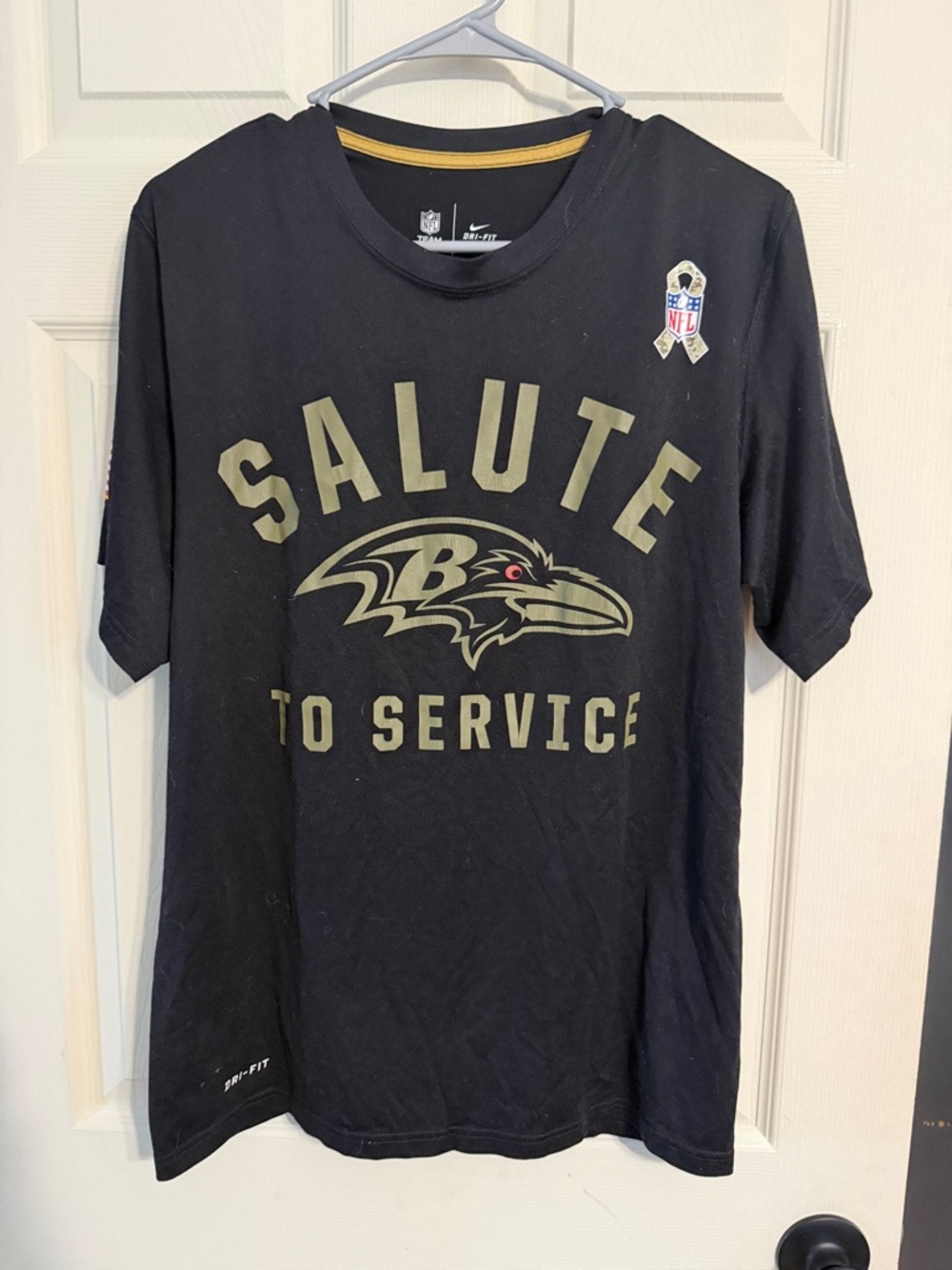 Nike Black Baltimore Ravens Salute to Service Tee